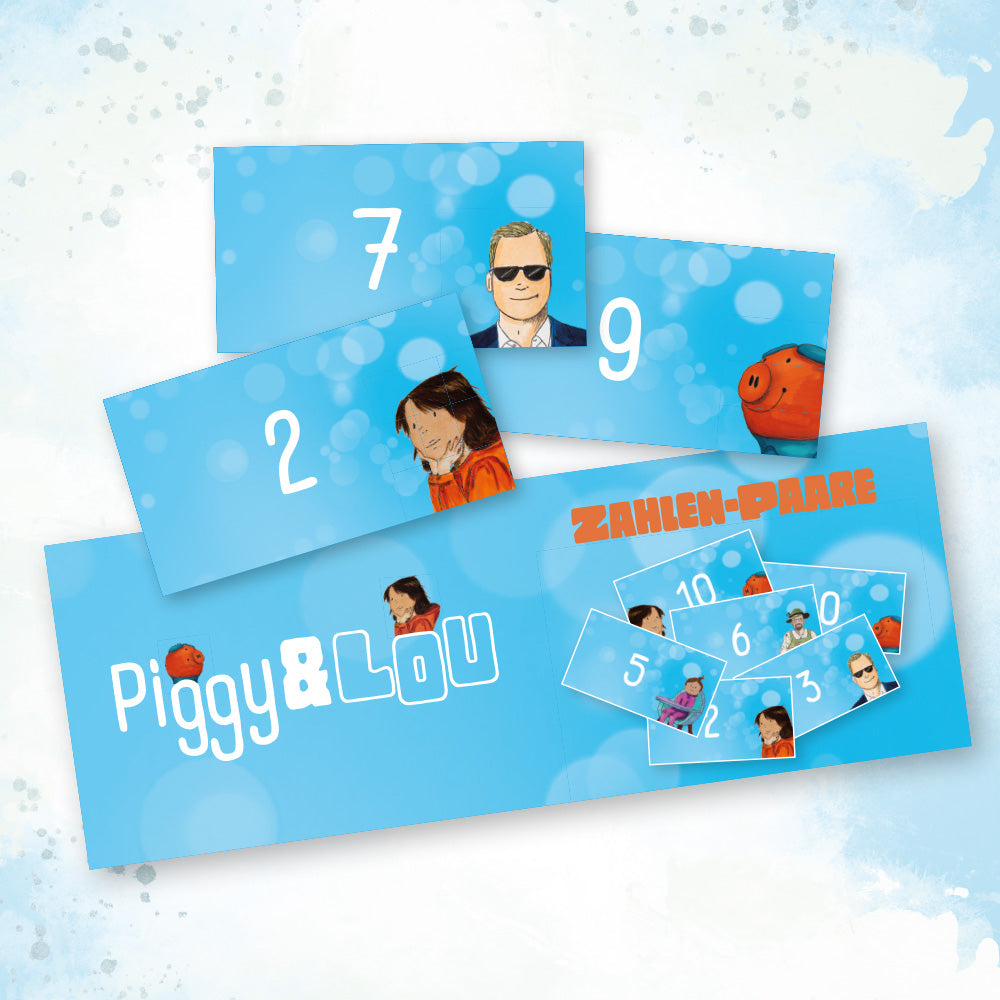 Piggy&Lou - Verliebte Zahlen - Memo Spiel