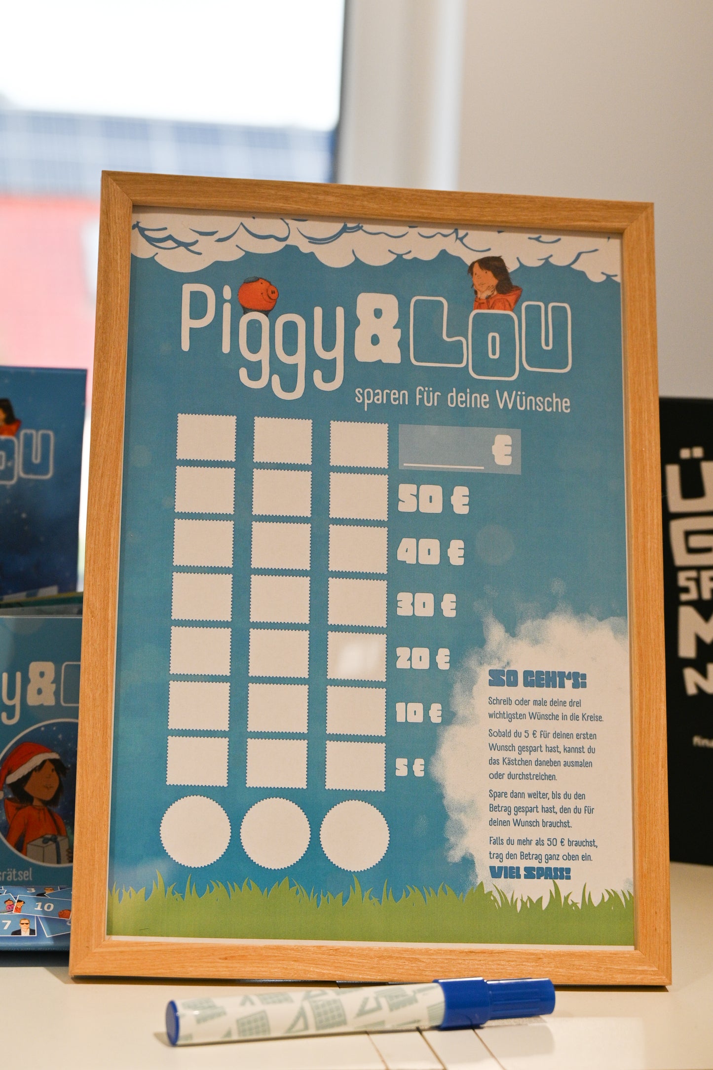Piggy&Lou Sparposter – Wünsche sichtbar machen